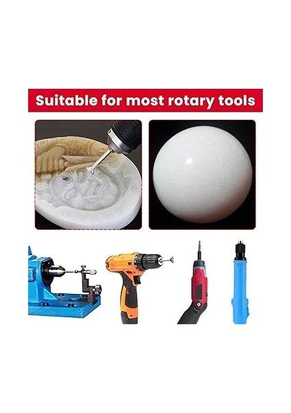 Taş Oyma Seti Elmas Çapak Uçları ile Uyumlu Için, 13 Adet Parlatma Kitleri Döner Araçları Aksesuarları indirimleri