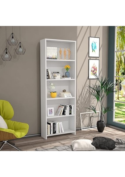 Mobilya Melisa 5 Raflı Kitaplık Beyaz modelleri