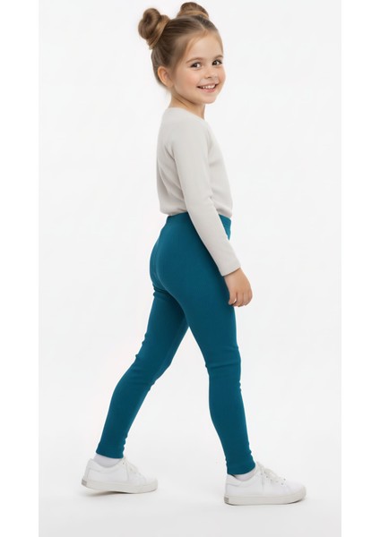 Kız Çocuk Pamuklu Likralı Şardonlu Mevsimlik Tayt fiyatları