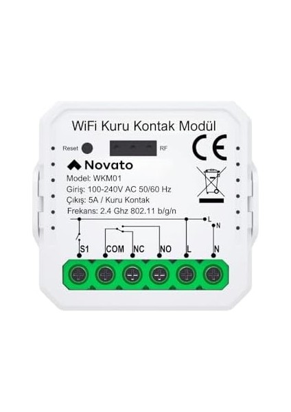 Kuru Kontak Modül - Com No Nc (, Smart Life Uyumlu) fiyatları