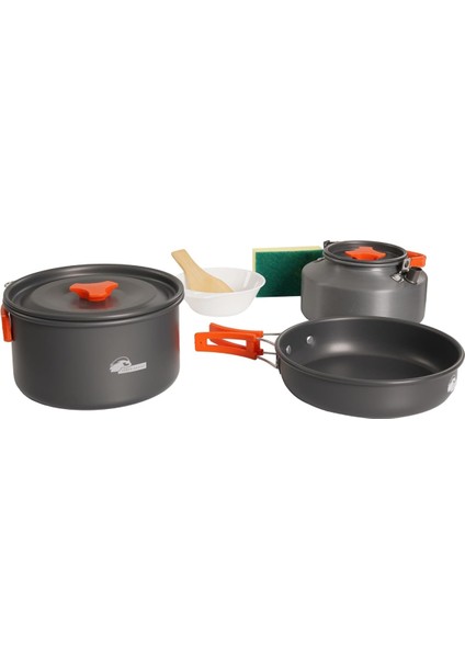 Badger Vori 3 Parça Tencere Tava Çaydanlık Seti, Dayanıklı Kamp Ekipmanları, Kamp Aksesuarları, Açık Hava Sporları modelleri