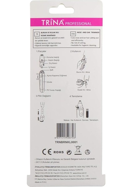 Burun ve Kulak Kılı Kesme Makinesi 1 fiyatları