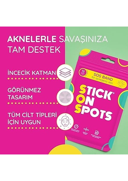 On Spots Sos Band Sivilce/akne Bandı 15 Parça fırsatları