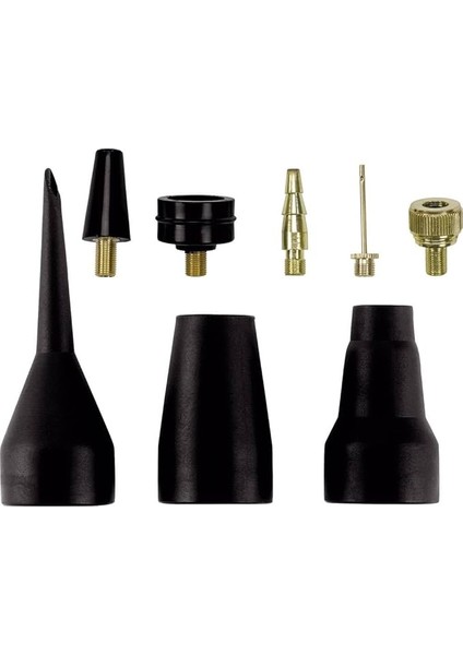 Einhell 8 Parça Kompresör Aksesuar Seti (Metal Top Iğnesi ve Bisiklet Lastikleri Için Supap Adaptörü Dahil) - 4139695