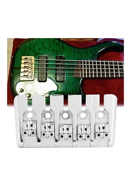 5 Telli Elektro Bas Gitar Eyer Seti, 5 Vida ve Anahtarı Içerir, Bas Gitar Için Yedek Parçalar, Bas Akorileri modelleri