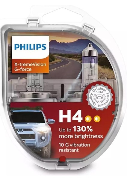 X-Treme Vision G-Force H4 Otomobil Far Ampulü (12342XVGS2)%130