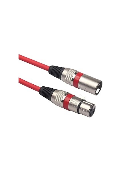 6 Adet 1.5m Xlr Kablo Seti Renkli Mikrofon Kabloları Dmx Sahne Işık Kablosu 3-Pin Erkekten Kadına Karıştırma Spot Işığı Sahne Par Işık Mikrofon Mikser fiyatları