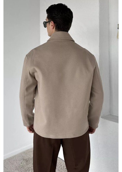 Düğmeli Cep Detaylı Erkek Kaşe Kaban P-00018810 fırsatları