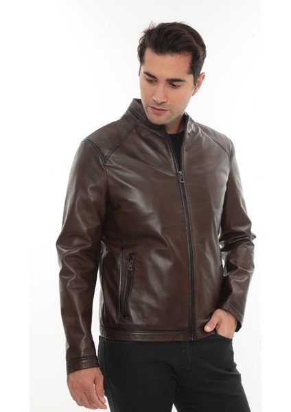 Erkek Hakiki Deri Mont - Sade, Şık ve Klasik Basic Model fiyatları