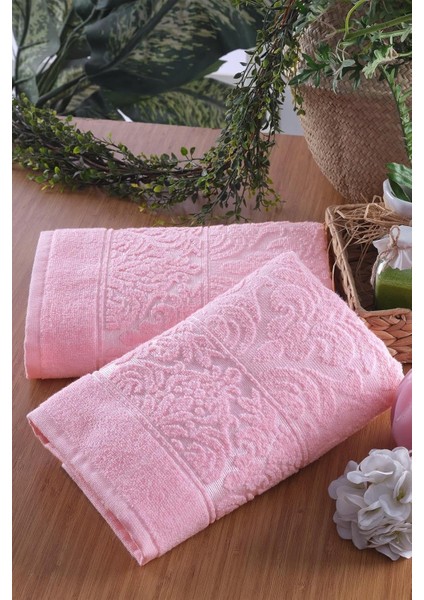 Tekstil Soft | 2&apos;li 50X90 cm El&yüz Havlu Seti Pembe