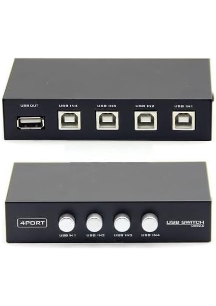 Printer Switch Çoklayıcı Çoğaltıcı 4 Port