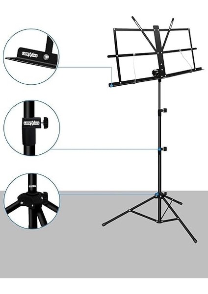 NT-106 Tel Nota Sehpası Makaslı (Taşıma Çantalı) fiyatları
