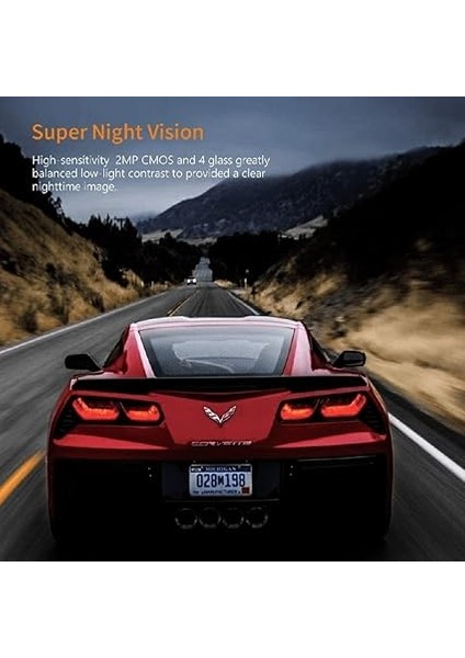 1080P 30FPS Full Hd 24 Saat Park Modu Çarpışma Algılama Mini Akıllı Araç Kamerası indirimleri