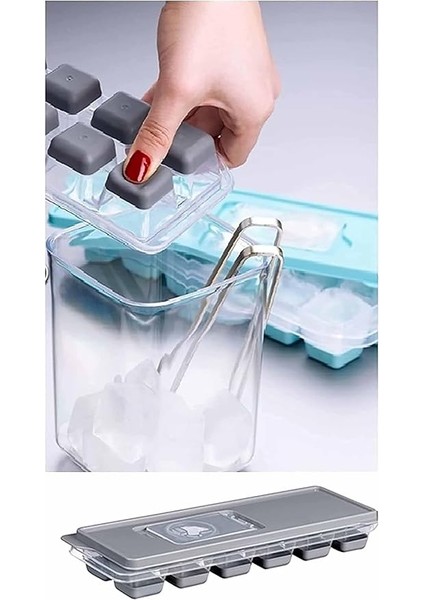 Silikon Tabanlı Buz Kalıbı, 12 Bölmeli, Yapışmaz Özellikli, Pratik ve Esnek, Premium (2, Pembe) modelleri