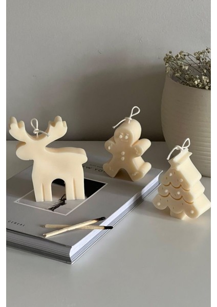 Christmas Yılbaşı Mumları 3’lü Set