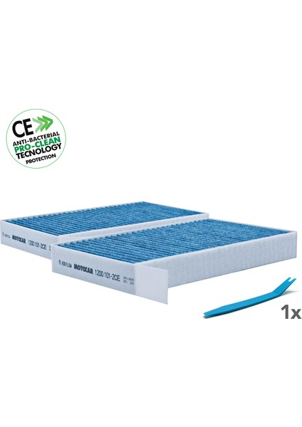 1200 101-2CE Antibakteriel Karbonlu Klima Filtresi (Tesla Model Y (2020<>2025) - Model Y Juniper (2025>)