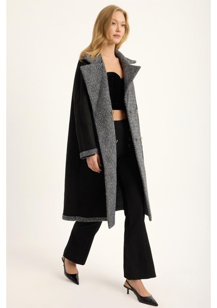 Uzun Çift Taraflı 2 Cepli 4 Düğmeli Kaban fiyatları