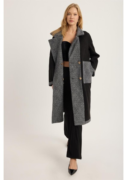 Uzun Çift Taraflı 2 Cepli 4 Düğmeli Kaban modelleri