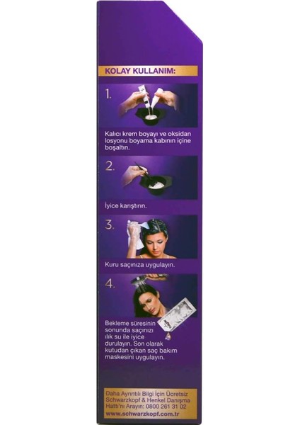 Yoğun Göz Alıcı Renkler Saç Boyası 7-0 Kumral Saç Boyası fiyatları