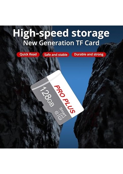 2'li Paket Sd Kartı, 128 Gb, Sd Adaptörlü, Yüksek Hızlı Hafıza Kartı, Sd Kartı Uhs-I, A1, C10, Tf Kartı, Cep Telefonu/kamera (TF183 Beyaz Gri 128 Gb) fırsatları