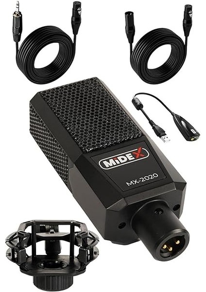 MX-2020 Condenser +48V Stüdyo Ses Kayıt Mikrofonu fiyatları