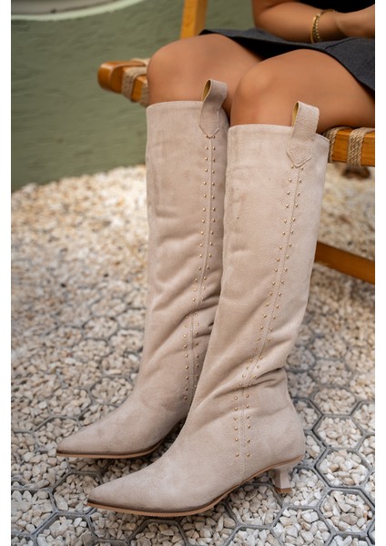 Entela Bej Süet Troklu Süet Çizme fırsatları