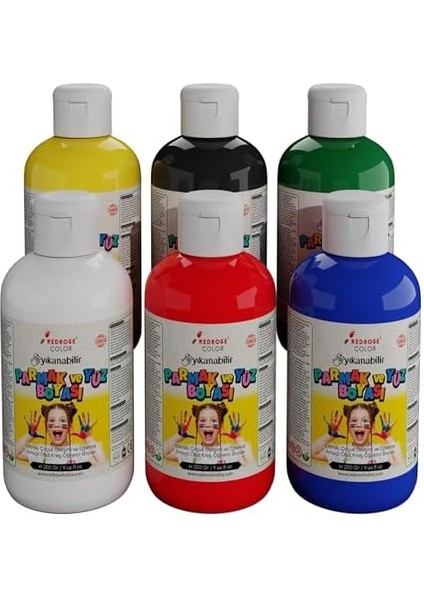 Rose Ana Renkler Parmak 6'lı Set 6X250 gr fiyatları