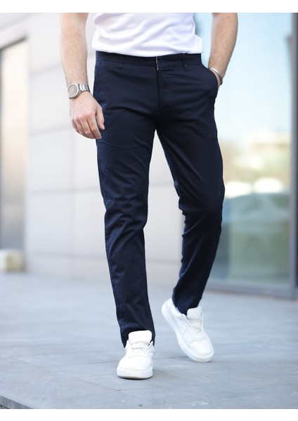 Slim Fit Chino Keten Pantolon