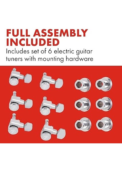 Guitar Tuning Machines Polished Chrome Kilitli Akort Burgusu modelleri