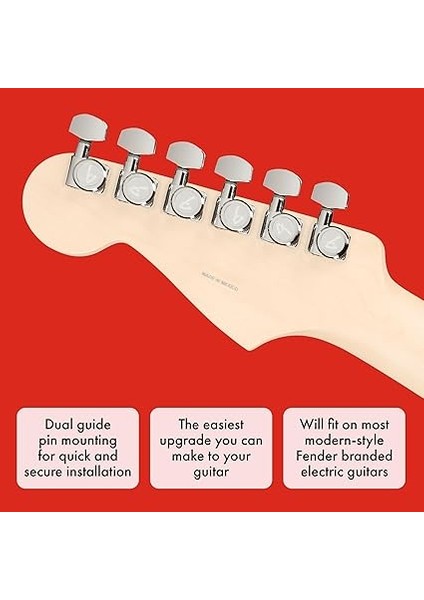 Guitar Tuning Machines Polished Chrome Kilitli Akort Burgusu indirimleri