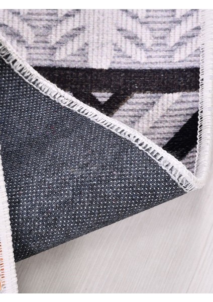 Otantik MDL850 Modern Baskı Halı Silinebilir Yıkanabilir Salon Antre Mutfak Halı Yolluk