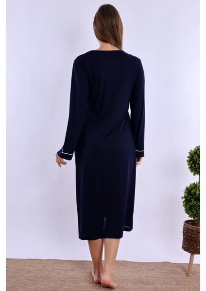 Lacivert Hamile Lohusa Gecelik modelleri