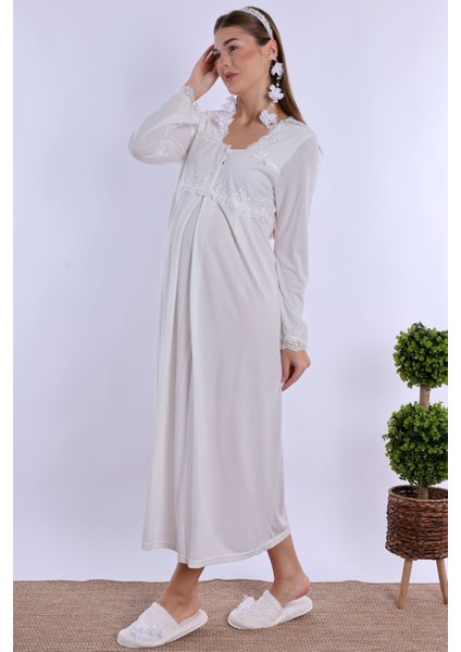 Ekru Hamile Lohusa Gecelik fırsatları