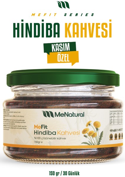 Mefit Hindiba Kahvesi 150GR - 30 Günlük - 60 Ölçek - Detox Kahve