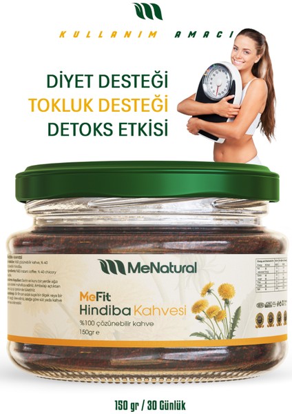 Mefit Hindiba Kahvesi 150GR - 30 Günlük - 60 Ölçek - Detox Kahve fiyatları