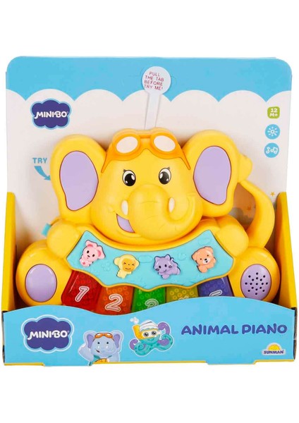 Sesli ve Işıklı Piyanolu Fil - Sarı modelleri