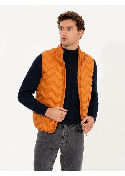 Erkek Turuncu Mont Yelek 50258137-VR051