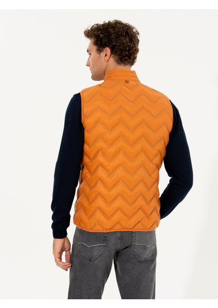 Erkek Turuncu Mont Yelek 50258137-VR051 indirimleri