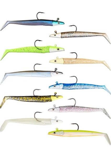 Zand Eel 11CM 7GR-14GR Double Body+Head Silikon Balık