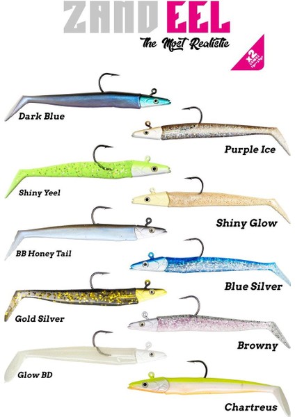 Zand Eel 11CM 7GR-14GR Double Body+Head Silikon Balık fiyatları