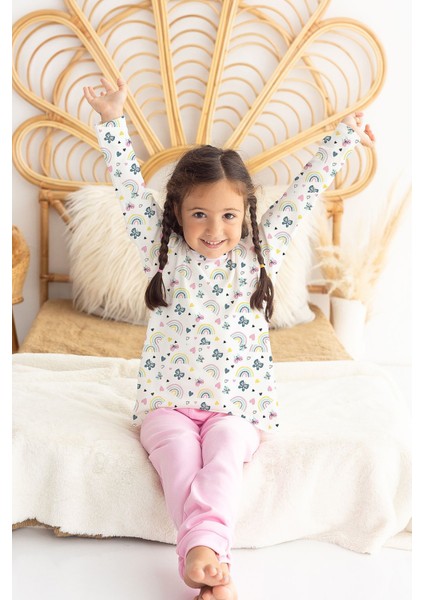 %100 Pamuk Kelebekli Bebek Çocuk Pijama Takımı fiyatları