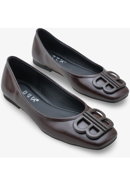 Caressa Kadın Tokalı Babet - Kahve fiyatları