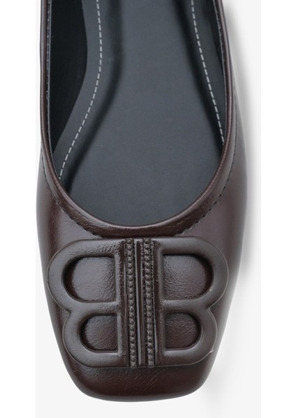 Caressa Kadın Tokalı Babet - Kahve modelleri