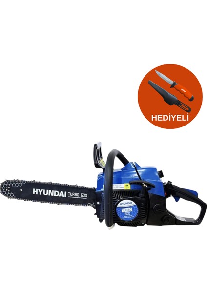 Turbo 600 Motorlu Testere | 45CC 2.6hp Benzinli Testere – Welkut WS50 Çok Amaçlı Ağır Iş Bıçağı Hediyeli