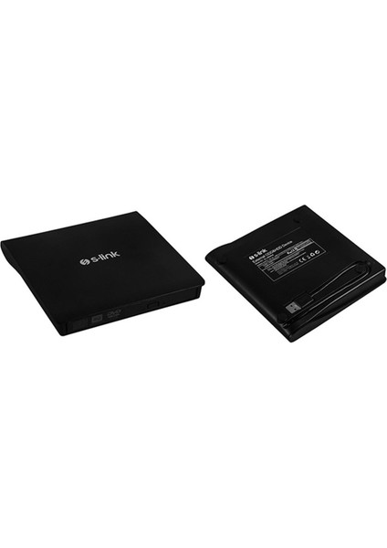 S-Link SL-DRW06 USB 3.0 Dvd-R-Cd-R-Rw- Dvd-Rw Ultra Slim Harici Optik Yazıcı Siyah