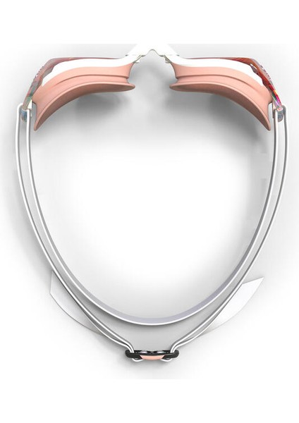 Yüzücü Gözlüğü - Aynalı Camlar - Beyaz/Pembe - Standart Boy - Bfit fırsatları