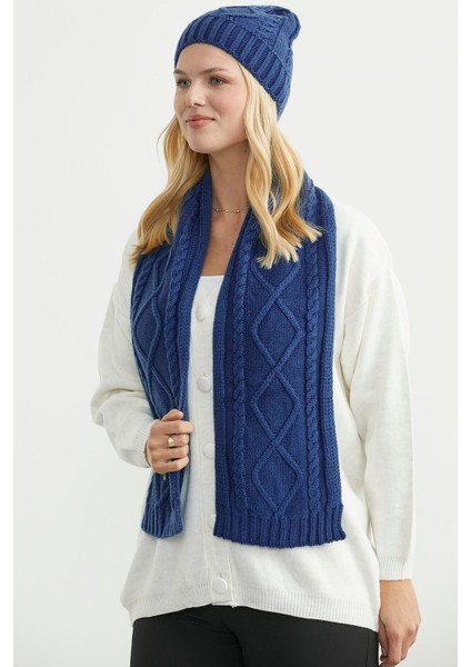 Örme Atkı - Indigo fiyatları