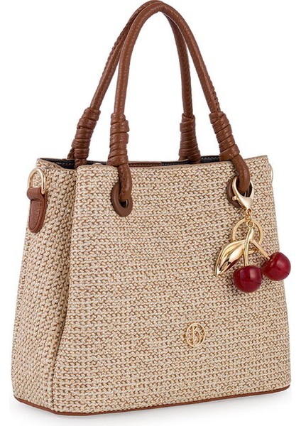 Hasır Bej-Taba Kadın El Çantası Riv 145-H fiyatları