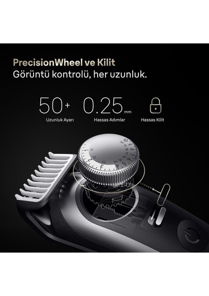 Sakal Düzeltici Series 9, +7 Berber Ekipmanları, 52 Uzunluk, Problade, BT9520 fırsatları