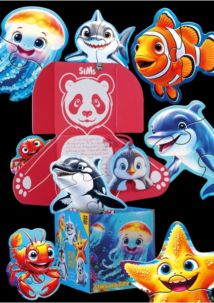 Bebekler Için Ilk Puzzle Yapboz Baby Okyanus - 1 Yaş Üstü Montessori Eğitici Oyuncak fiyatları